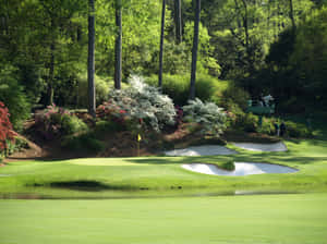 Aerial View Of Augusta National, Home Of The Masters Tournament Wallpaper