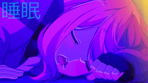 Aesthetic Anime Desktop Sleeping Girl Wallpaper