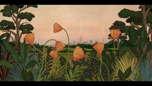 Aesthetic Art Story Of Flowers Wallpaper