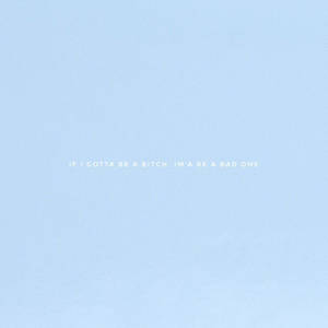 Aesthetic Baby Blue With Simple Text Wallpaper