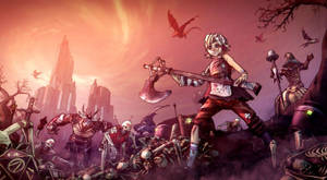 Aesthetic Battle Of Borderlands Wallpaper