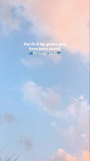 Aesthetic Bible Verse Saved Wallpaper