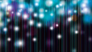 Aesthetic Blue Glitch Wallpaper