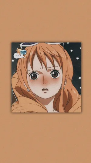 Aesthetic Blushing Nami One Piece Wallpaper
