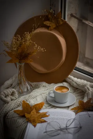 Aesthetic Brown Hat Wallpaper