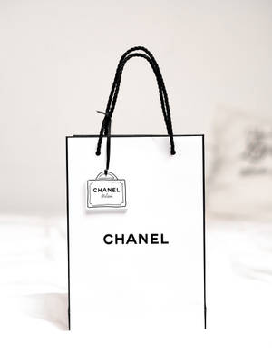 Aesthetic Chanel Paper Bag Wallpaper