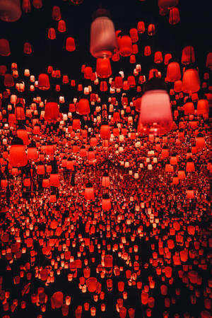 Aesthetic Chinese Lanterns Wallpaper