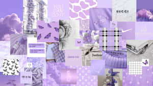 Aesthetic Collage Desktop For A Creative Home Office Wallpaper