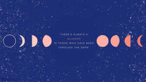 Aesthetic Computer 4k Moon Phases Wallpaper