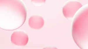 Aesthetic Computer Light Pink Bubbles Wallpaper