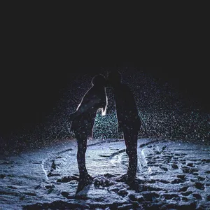 Aesthetic Couple Kissing In Road Wallpaper