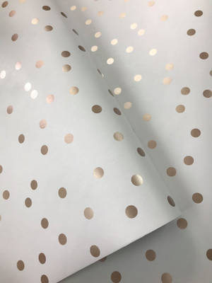 Aesthetic Gold Polka Dots Wallpaper