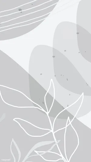 Aesthetic Gray Abstract Shapes Wallpaper