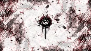 Aesthetic Grunge Laptop Bloody Ink Eye Wallpaper