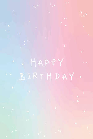 Aesthetic Happy Birthday Sparkles Wallpaper