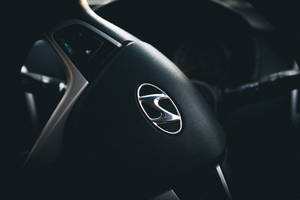 Aesthetic Hyundai Steering Wheel Wallpaper