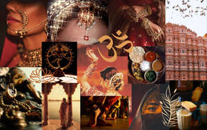 Aesthetic Indian Collage Wallpaper