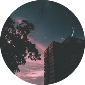 Aesthetic Instagram Moon Starry Night Wallpaper