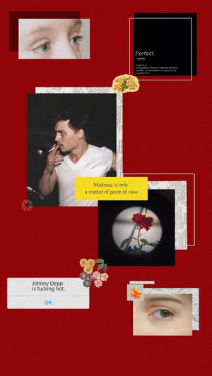 Aesthetic Johnny Depp Collage Wallpaper