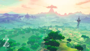 Aesthetic Landscape Breath Of The Wild Hd Wallpaper