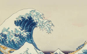 Aesthetic Macbook Blue Ocean Wave Art Wallpaper