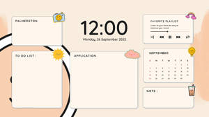 Aesthetic Meets Technology With This Fun And Funky Kawaii Computer Wallpaper