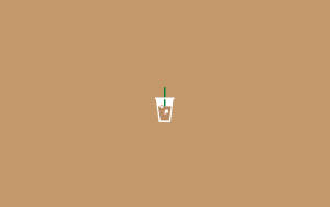 Aesthetic Minimalist Take Out Coffee Wallpaper