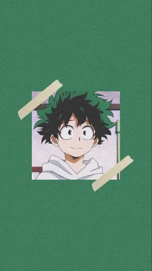 Aesthetic My Hero Academia Smiling Midoriya Wallpaper