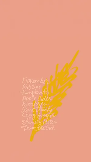 Aesthetic November List Wallpaper