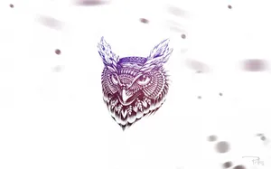 Aesthetic Owl Art Wallpaper