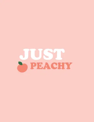 Aesthetic Peach Pink Just Peachy Wallpaper
