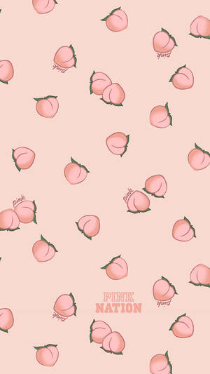 Aesthetic Peach Pink Nation Wallpaper