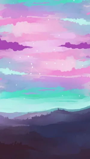 Aesthetic Phone Stars Constellation Wallpaper