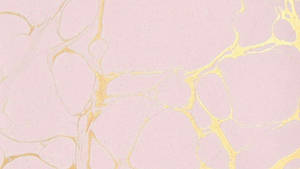Aesthetic Pink Gold Marble Wallpaper