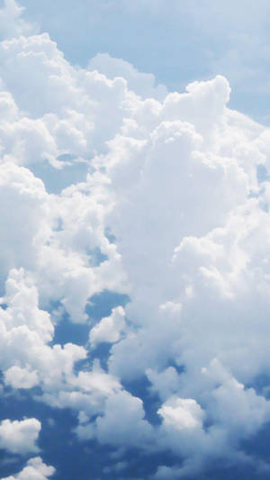 Aesthetic Puffy Cloud Wallpaper