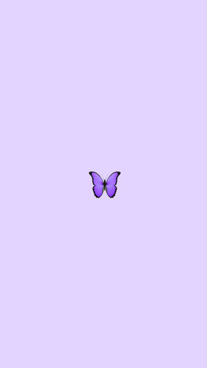 Aesthetic Purple Butterfly Phone Background Wallpaper