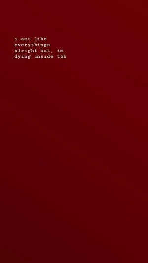 Aesthetic Quote Red Iphone Wallpaper