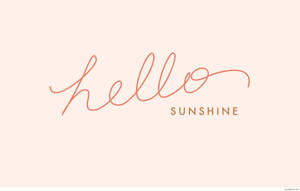 Aesthetic Quotes Hello Sunshine Wallpaper