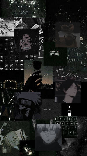 Aesthetic Shounen Anime Black And White Iphone Wallpaper