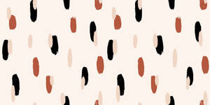 Aesthetic Simple Boho Artwork In Painted Colors Wallpaper