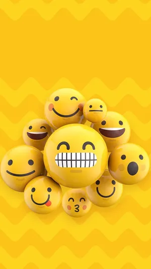 Aesthetic Wallpaper, Wallpaper for IPhone, Smiley Face Wallpaper