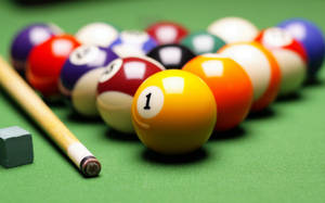 Aesthetic Snooker Equipment Wallpaper