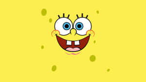 Aesthetic Spongebob Smiling Widely Laptop Wallpaper