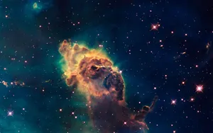 Aesthetic Starry Blue Galaxy Wallpaper