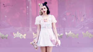Aesthetic White Dress Of Melanie Martinez Wallpaper