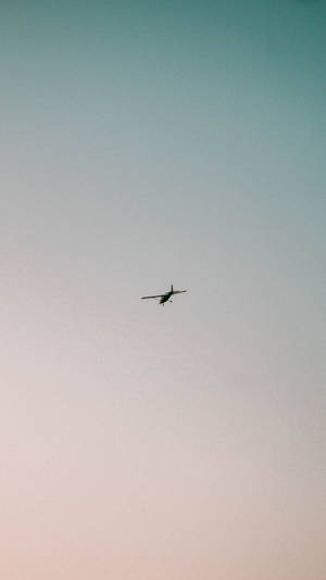 Aesthetic Wide Shot Airplane Iphone Wallpaper