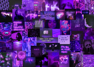Aesthetic Workspace With Lavender Theme Wallpaper