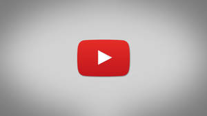 Aesthetic Youtube Minimalist Red Button Logo Wallpaper