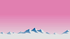 Aesthetic Youtube Mountain And Pink Sky Wallpaper