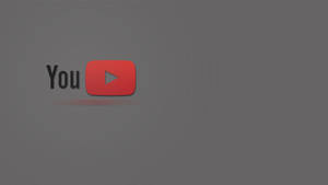 Aesthetic Youtube Red Play Button Logo Wallpaper